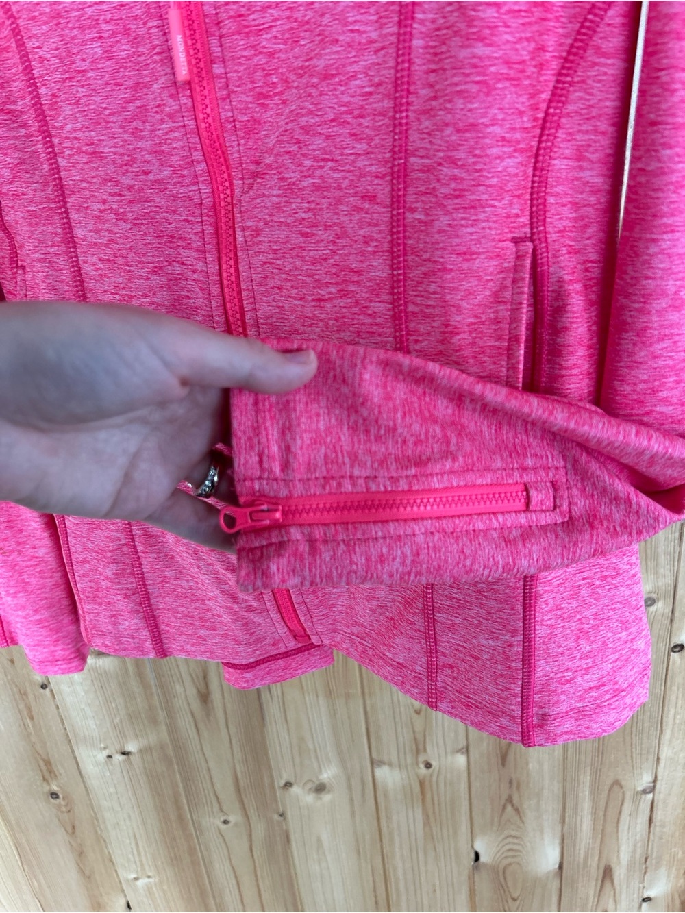 Women’s Mondetta Heathered Pink Full Zip Size Small - Picture 6 of 8